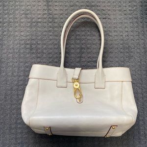 Light grey Dooney & Bourke purse.